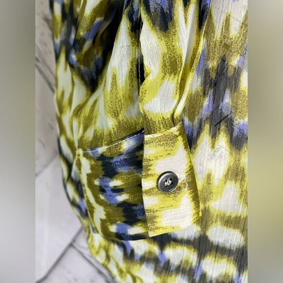 PJK Patterson J. Kincaid Bow Front Shirt M - Picture 4 of 8